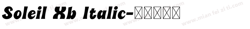 Soleil Xb Italic字体转换